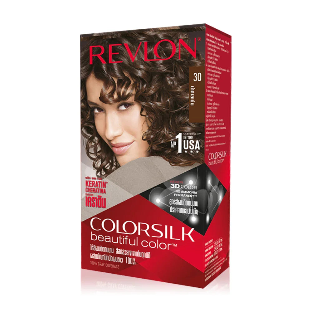 REVLON Colorsilk Beautiful Color with Keratin 130ml - #30 Dark Brown