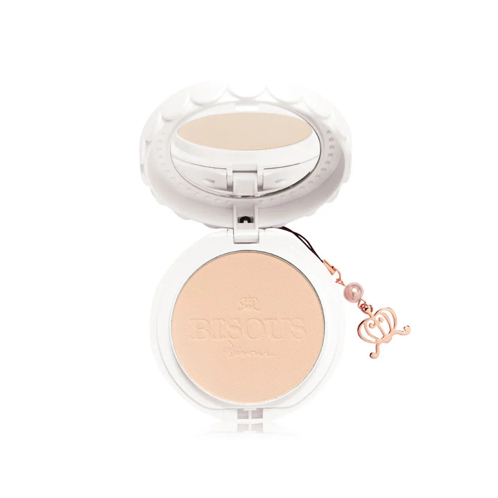Bisous Bisous White Posy Whitening Powder Pact SPF30 PA+++ 12g - #02 Ivory Soft