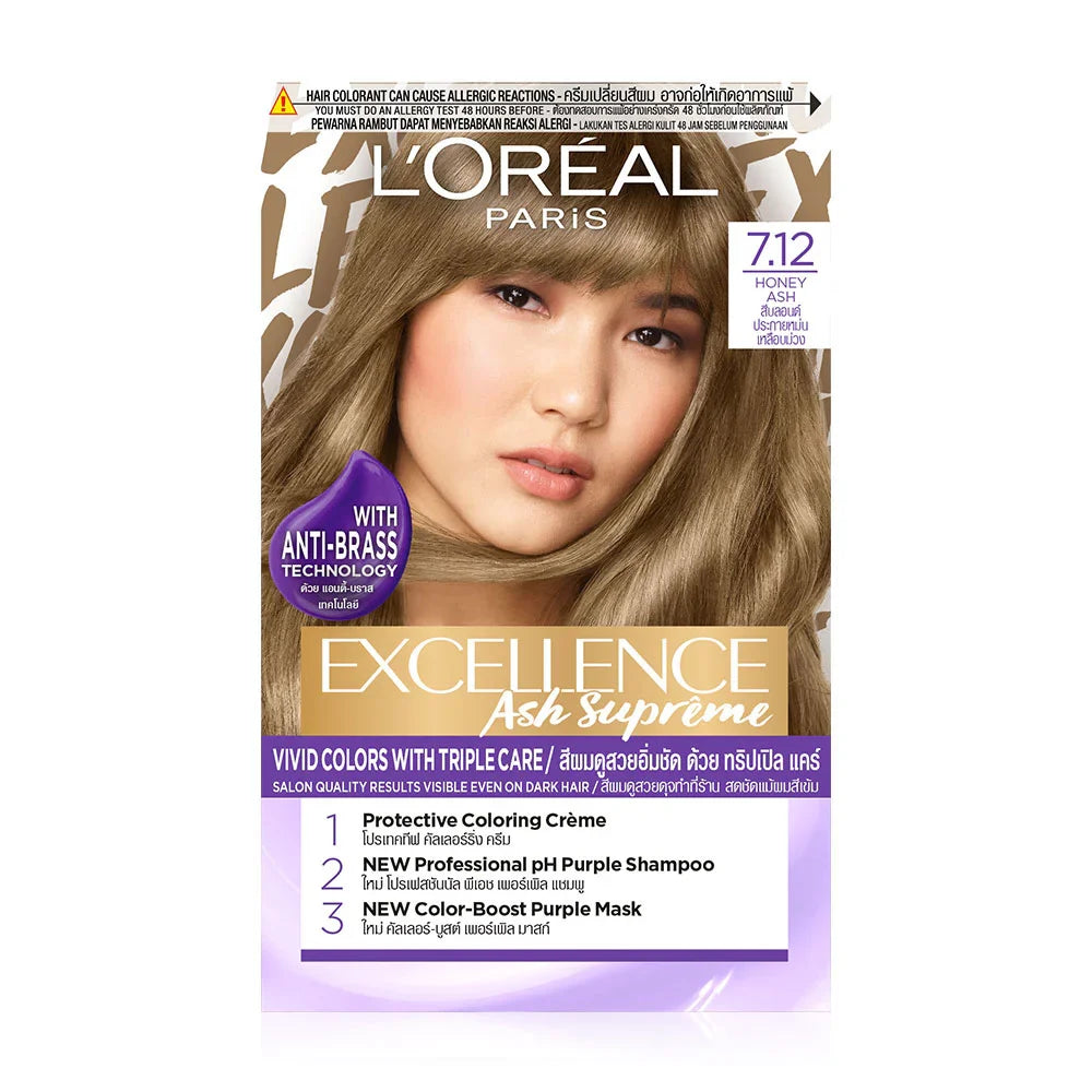 L'Oréal Paris Excellence Ash Supreme 172g - #7.12 Honey Ash