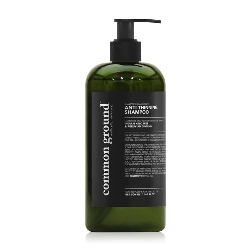 Common Ground Anti-Thinning Shampoo - Rosemary & Bergamot Scent 500ml