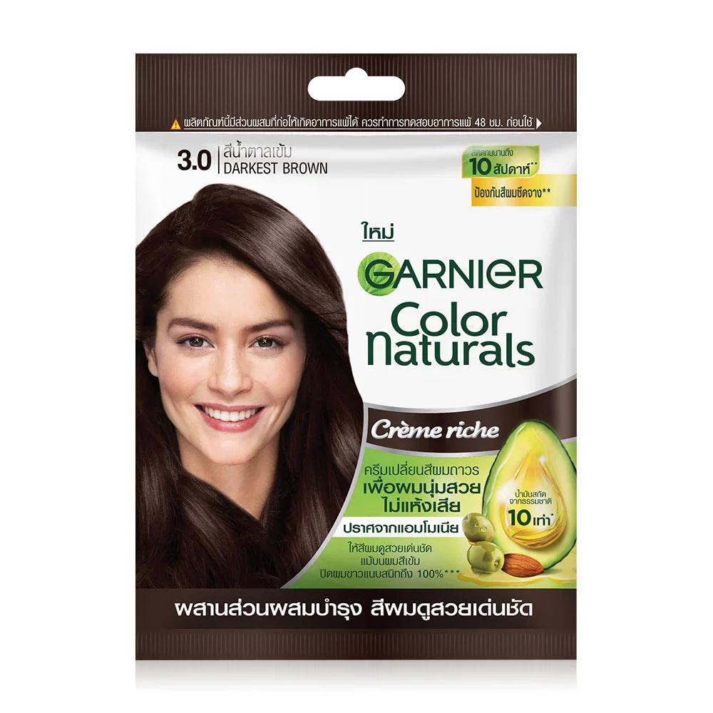 Garnier Color Naturals Creme Riche - #3 Darkest Brown