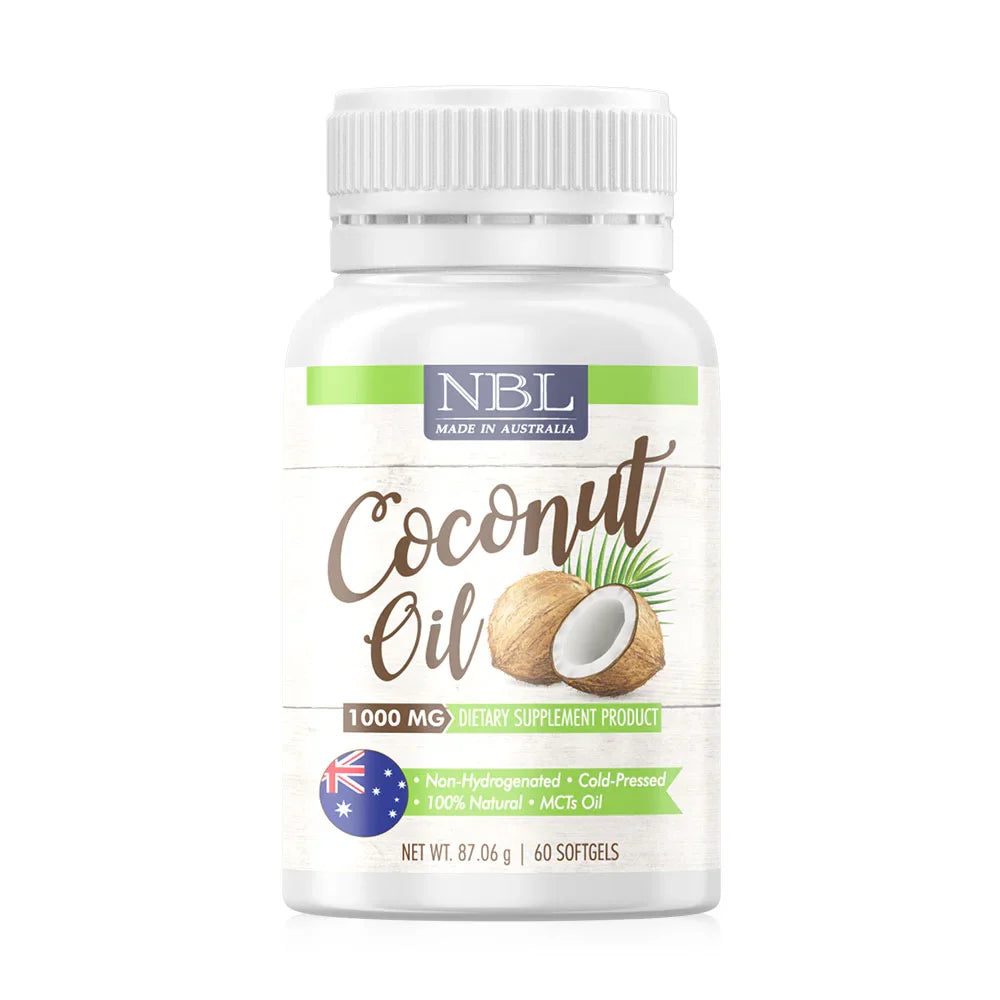 NUBOLIC Coconut Oil 1000mg 60 Softgels