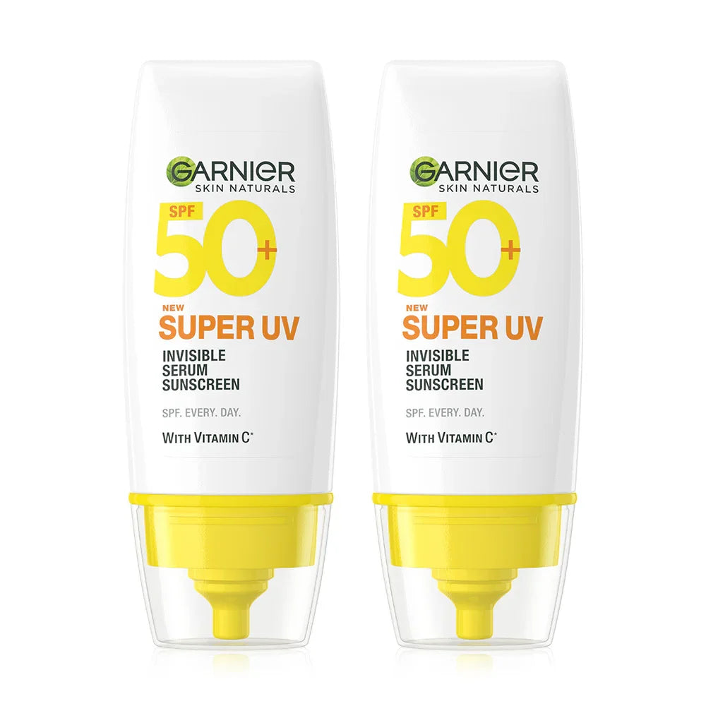 Garnier Skin Naturals Super UV-Invisible Serum Sunscreen 30ml x 2pcs
