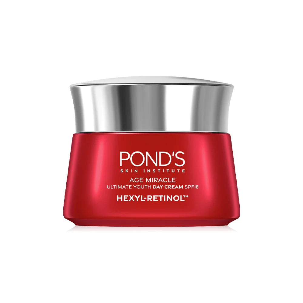 Ponds Age Miracle Ultimate Youth Hexyl-Retinol Day Cream SPF18 Facial Cream 45g