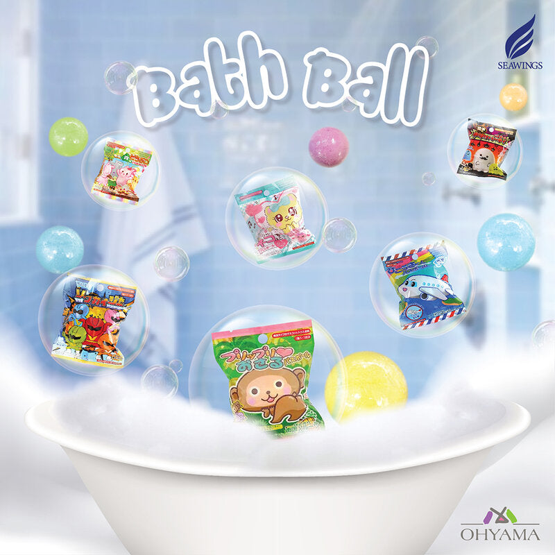 SEAWINGS Animal Bath Ball 55g Rose Scent