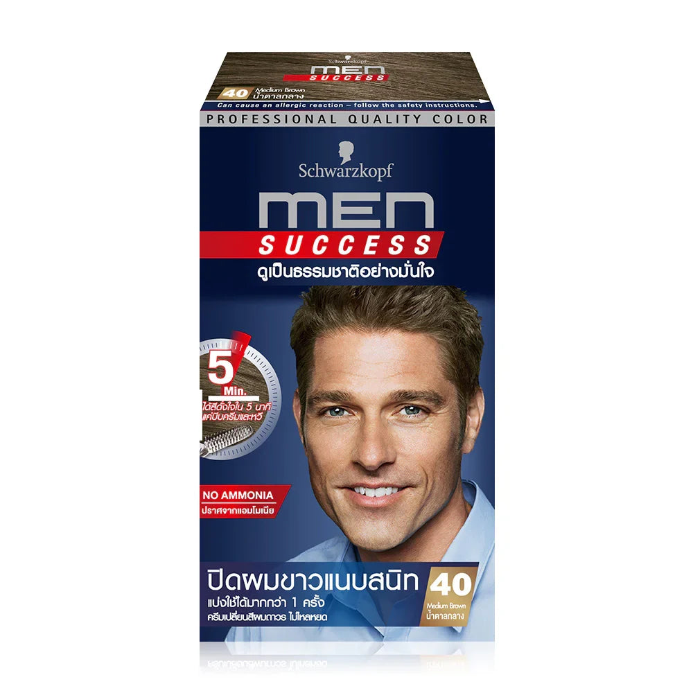 Schwarzkopf Men Success 80g - #40 Medium Brown