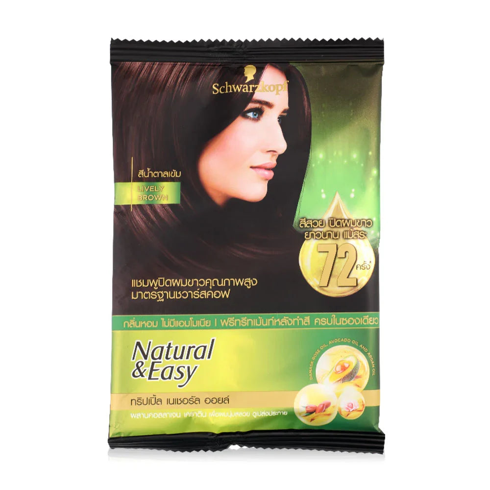 Schwarzkopf Natural & Easy Natural Hair Color Shampoo 37ml - Lively