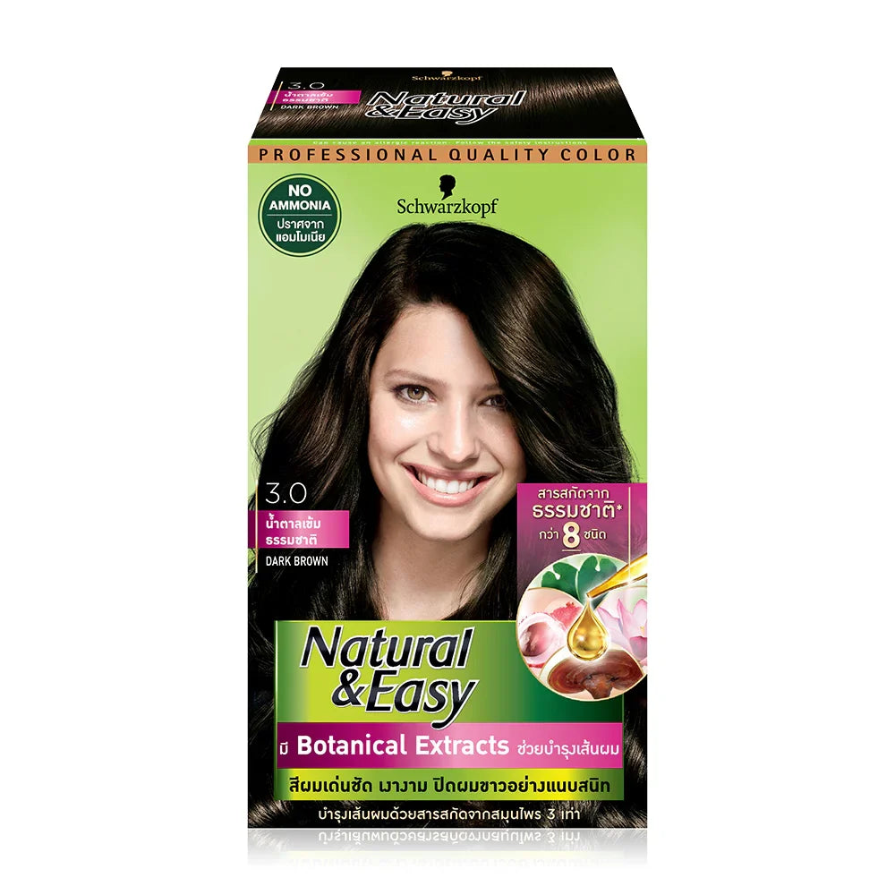 Schwarzkopf Natural & Easy 170ml - #3.0 Dark Brown