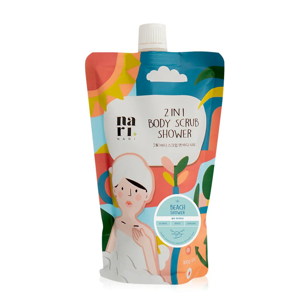 NARI 2-in-1 Body Scrub Shower 350g - Beach