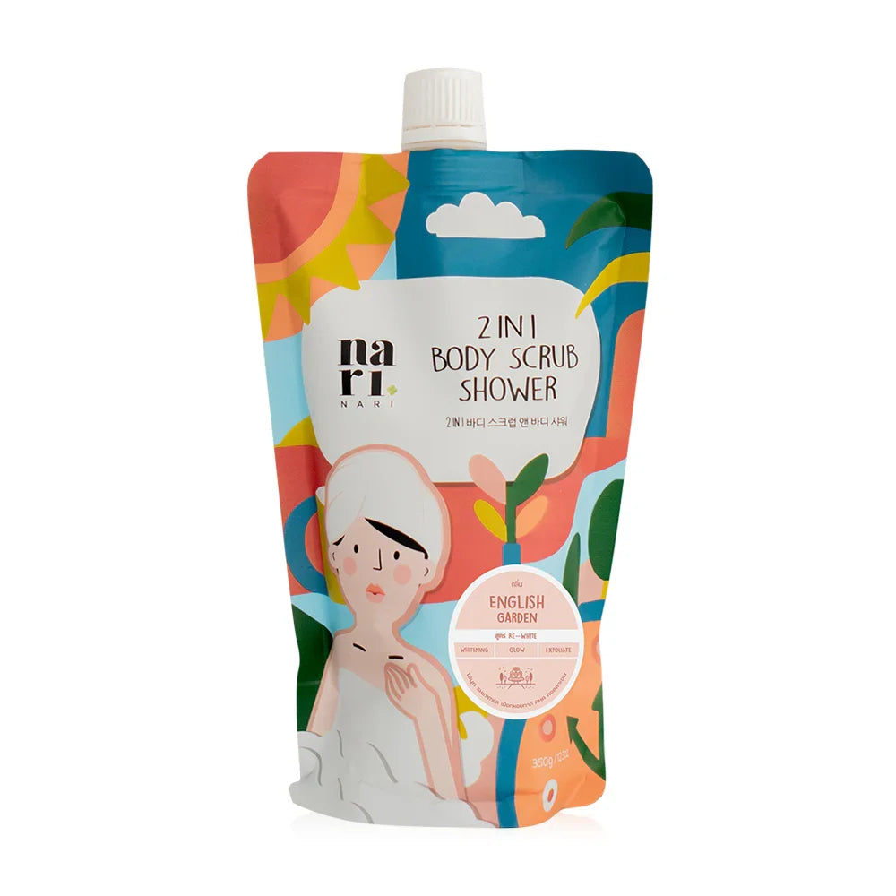 NARI 2-in-1 Body Scrub Shower 350g - English