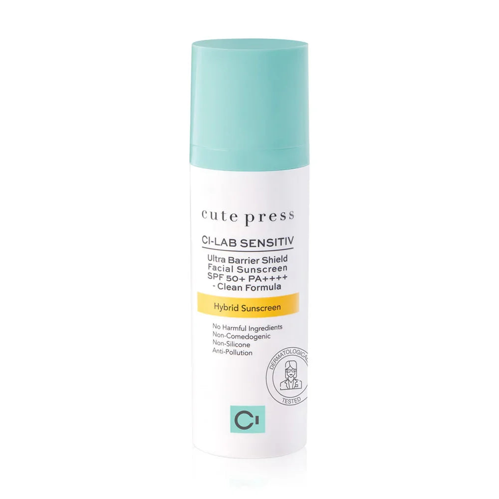 Cute Press Ci-Lab Ultra Barrier Shield Facial Sunscreen SPF50+ PA++++ Superior Hybrid Sunscreen 30g