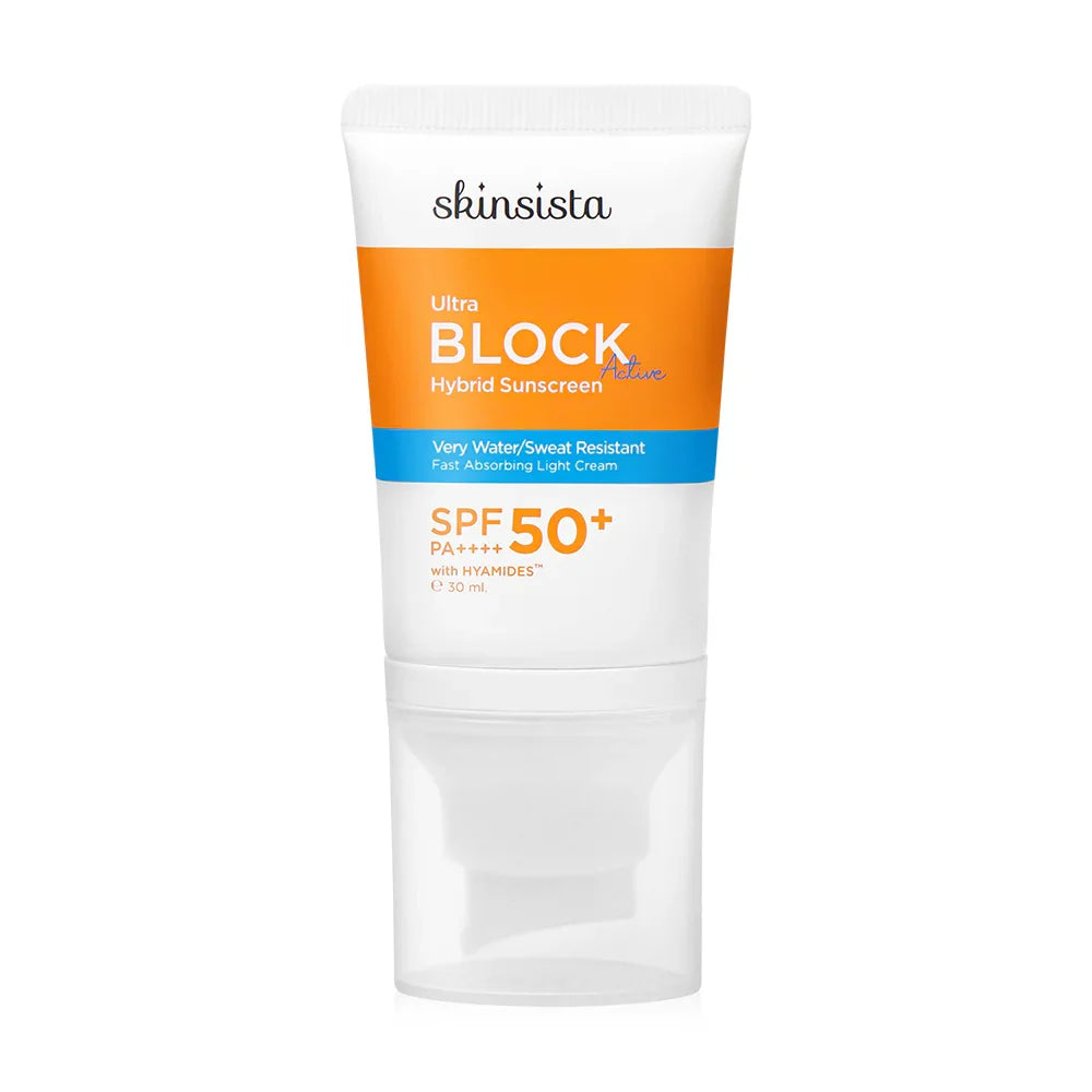Skinsista Ultra Block Active Hybrid Sunscreen SPF50+ PA+[9389955550003]++ 30ml