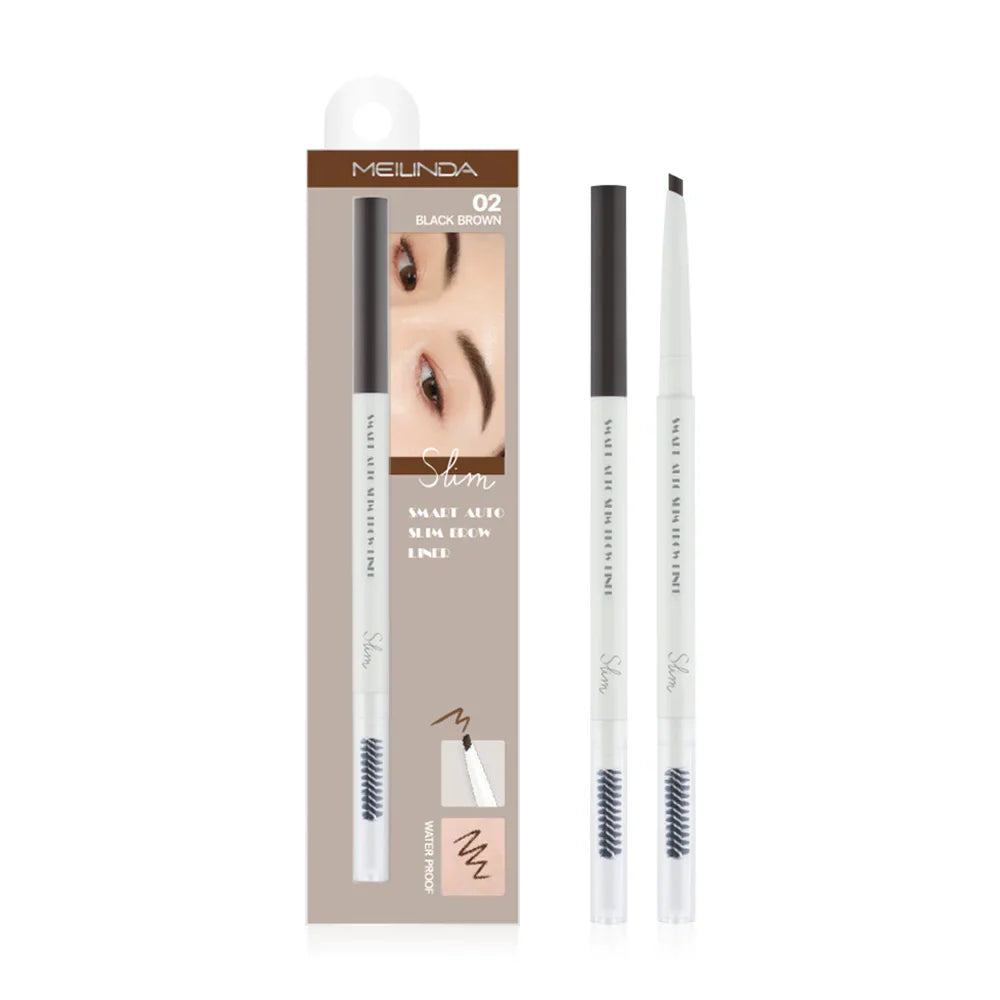 Mei Linda Smart Auto Slim Brow Liner 0.05g - #02 Black Brown