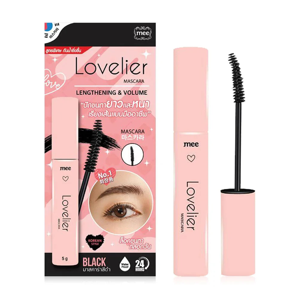 Mee Lovelier Lengthening & Volume Mascara 5g #Black