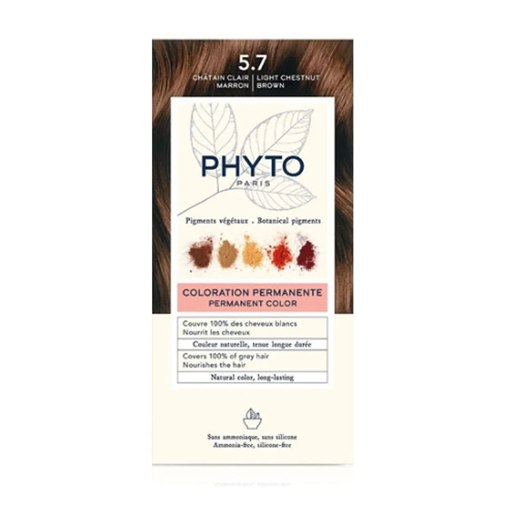 PHYTO Permanent Set - #5.7 Light Chestnut Brown