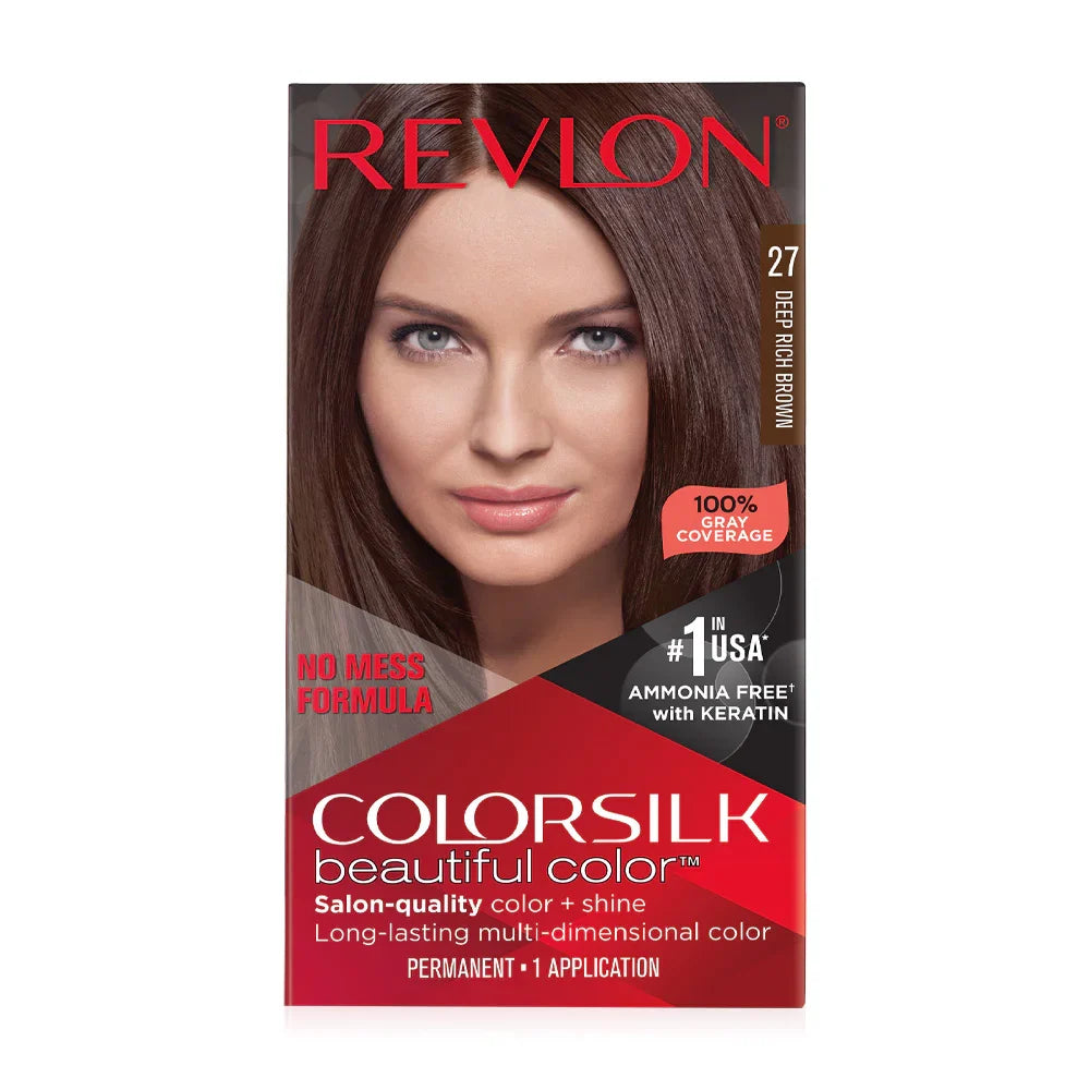 REVLON Colorsilk Beautiful Color with Keratin 130ml - #27 Deep Rich Brown