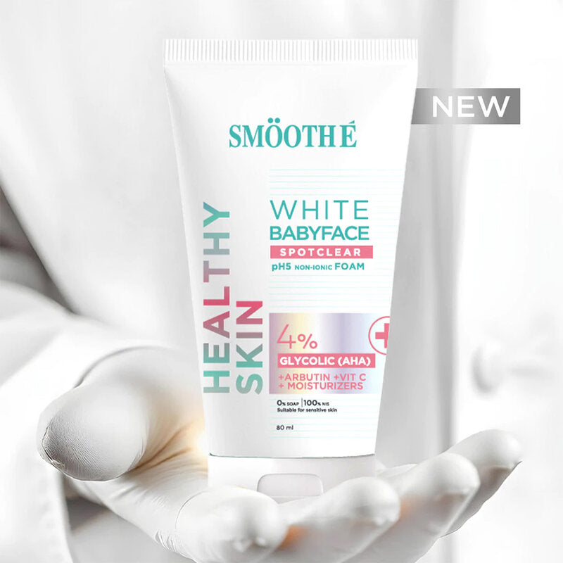 Smooth E White Babyface Spotclear pH5 NON-IONIC Foam 180ml