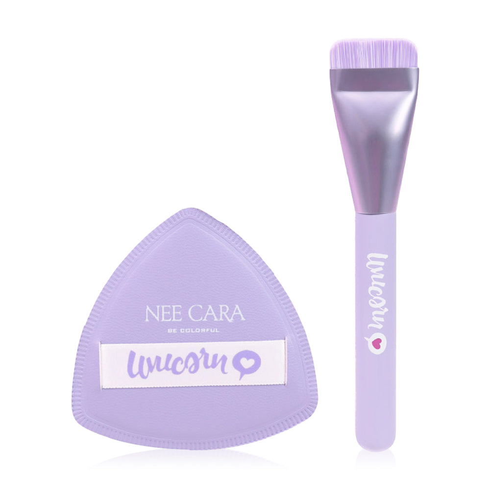 NEE CARA Unicorn Foundation Tool Kit Set 2pcs N404