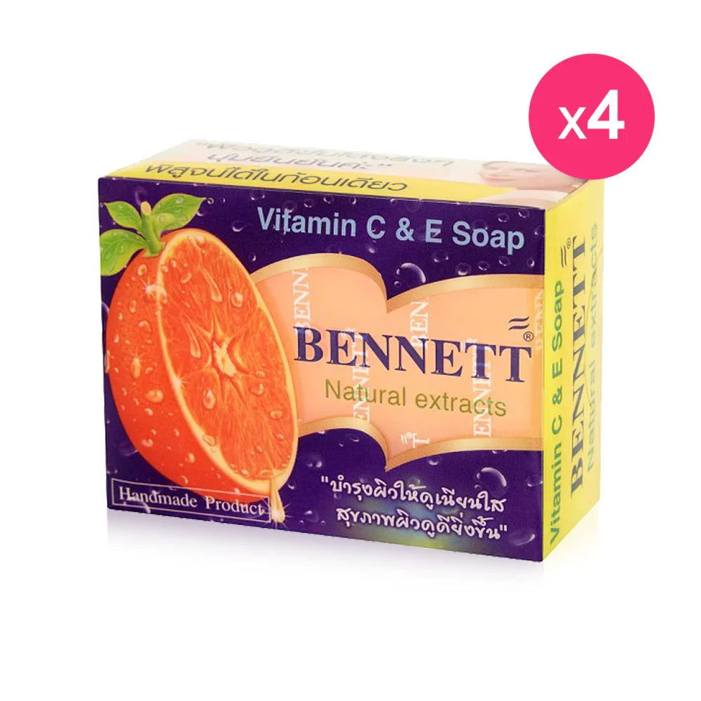 Bennett Natural Extracts Vitamin C&E Soap 130g x 4pcs