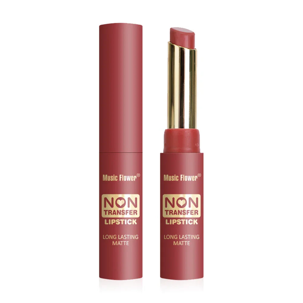 Music Flower Non Transfer Lipstick 2.4g - #102 Caramel Red Lychee