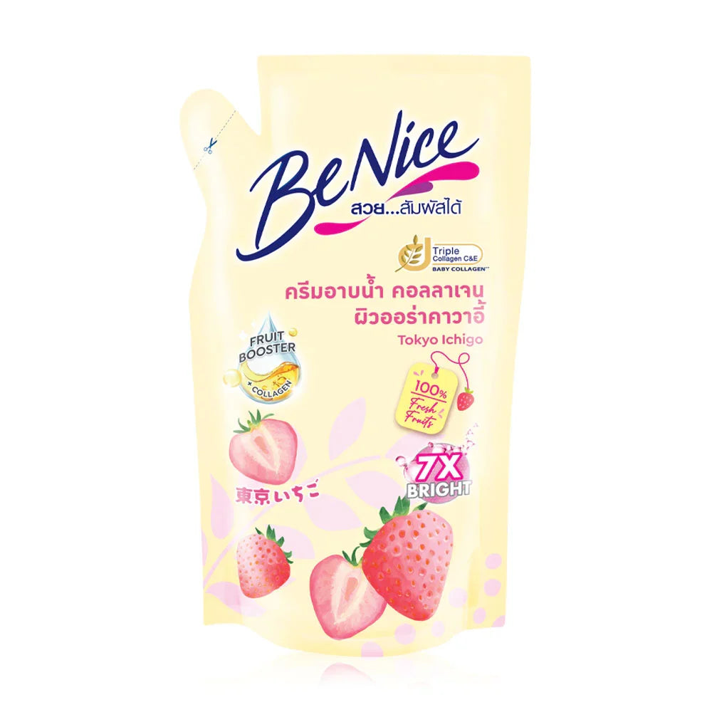 BeNice Tokyo Ichigo Shower Cream Refill 400ml