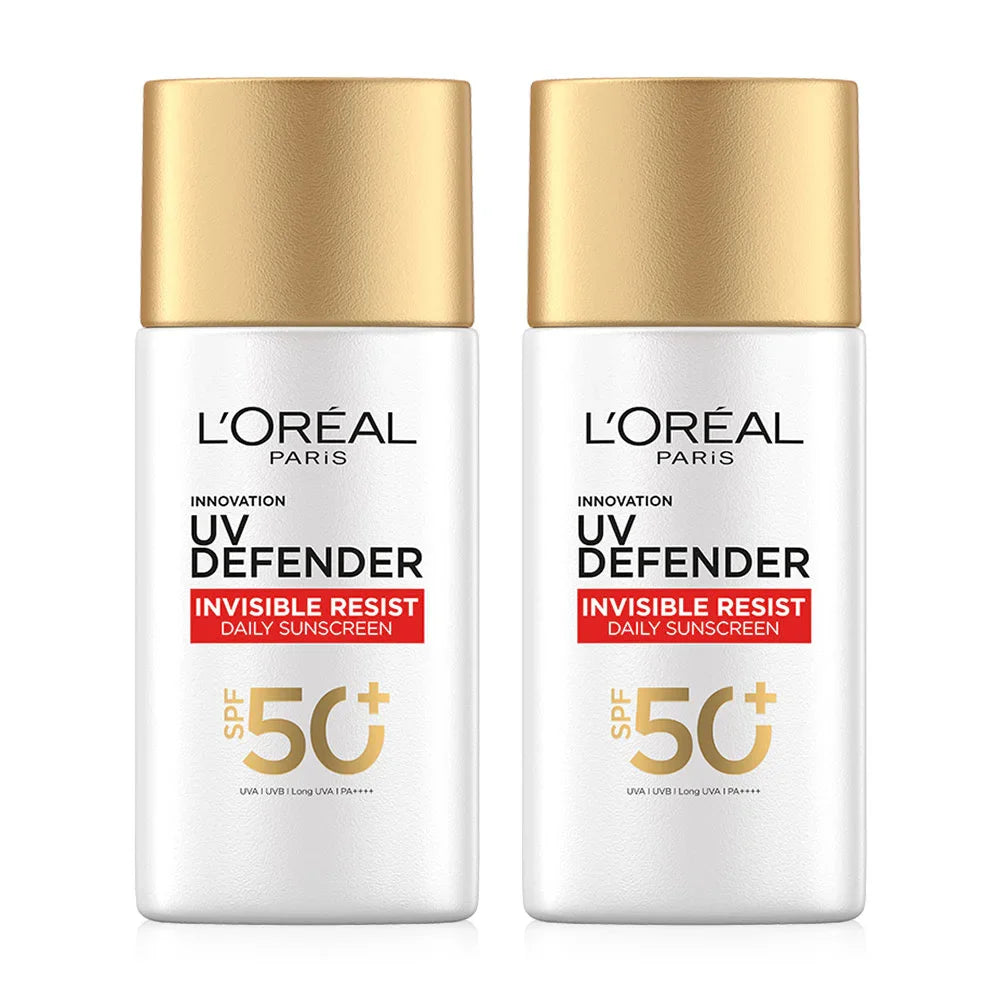 L'Oréal Paris UV Defender Invisible Resist SPF50 PA+ Long UVA Serum 50ml x 2pcs
