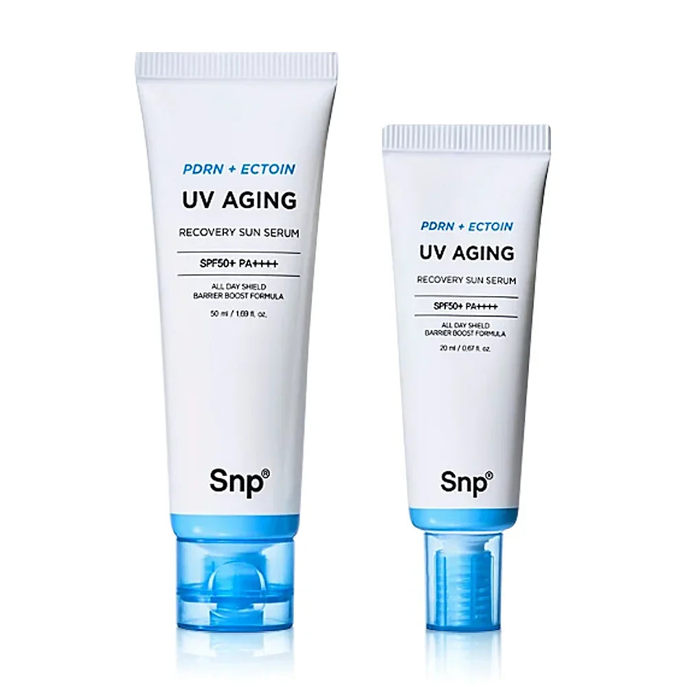SNP PDRN Ectoin UV Aging Recovery Sun Serum Set [50ml + 20ml]