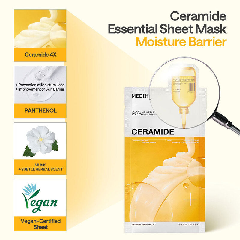 Mediheal Ceramide Essential Mask Moisture Barrier 24ml x 5pcs