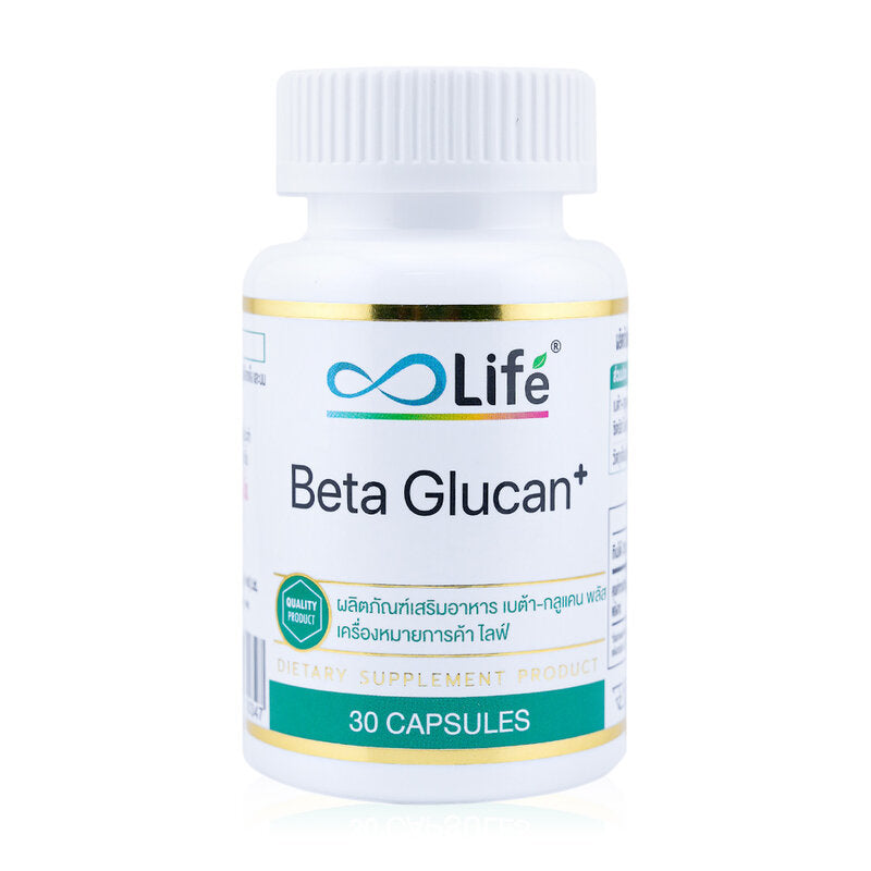 Life Beta-Glucan Plus Dietary Supplement 600mg 30 Capsules