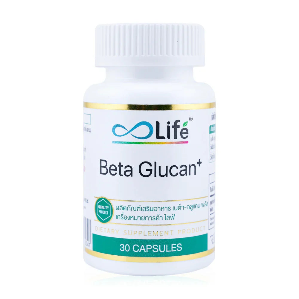 Life Beta-Glucan Plus Dietary Supplement 600mg 30 Capsules