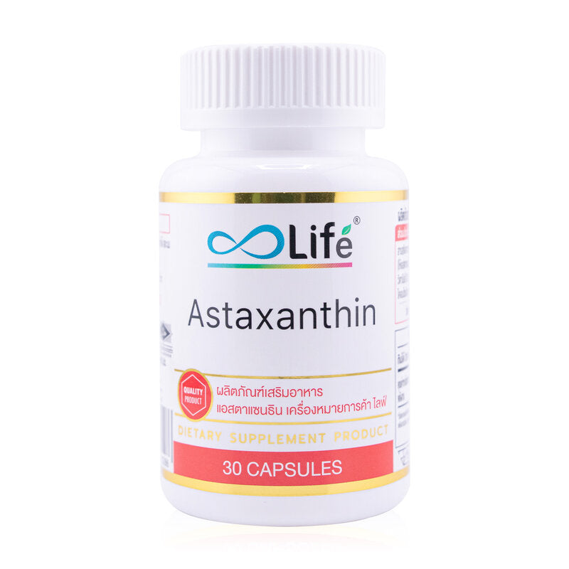 Life Astaxanthin Dietary Supplement 600mg 30 Capsules
