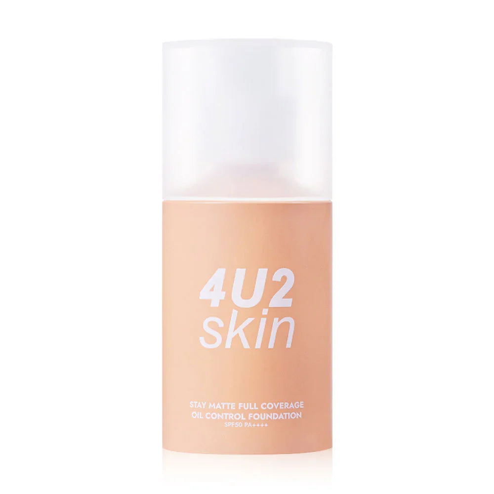 4U2 Stay Matte Full Coverage Oil Control Foundation SPF50 PA++++ 25ml - #02 This