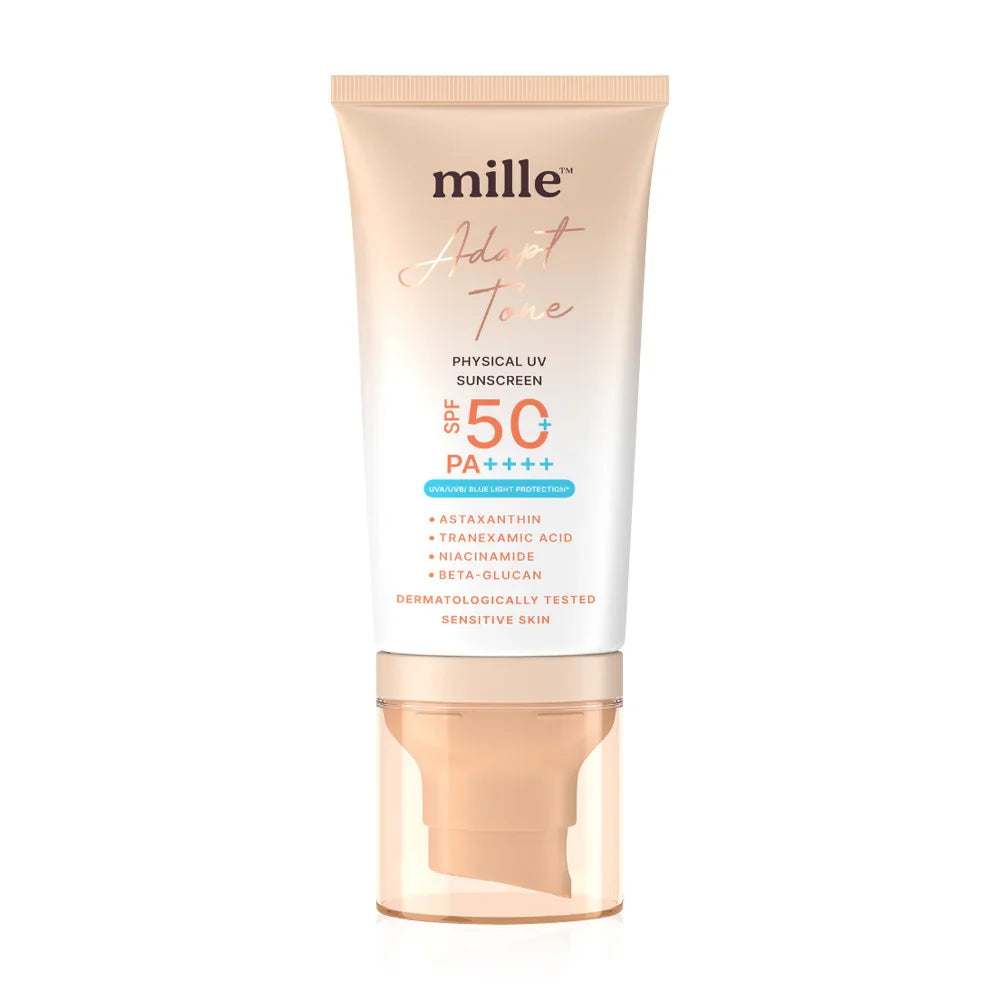 Mille Adapt Tone Physical UV Sunscreen SPF50+ PA++++ 40g