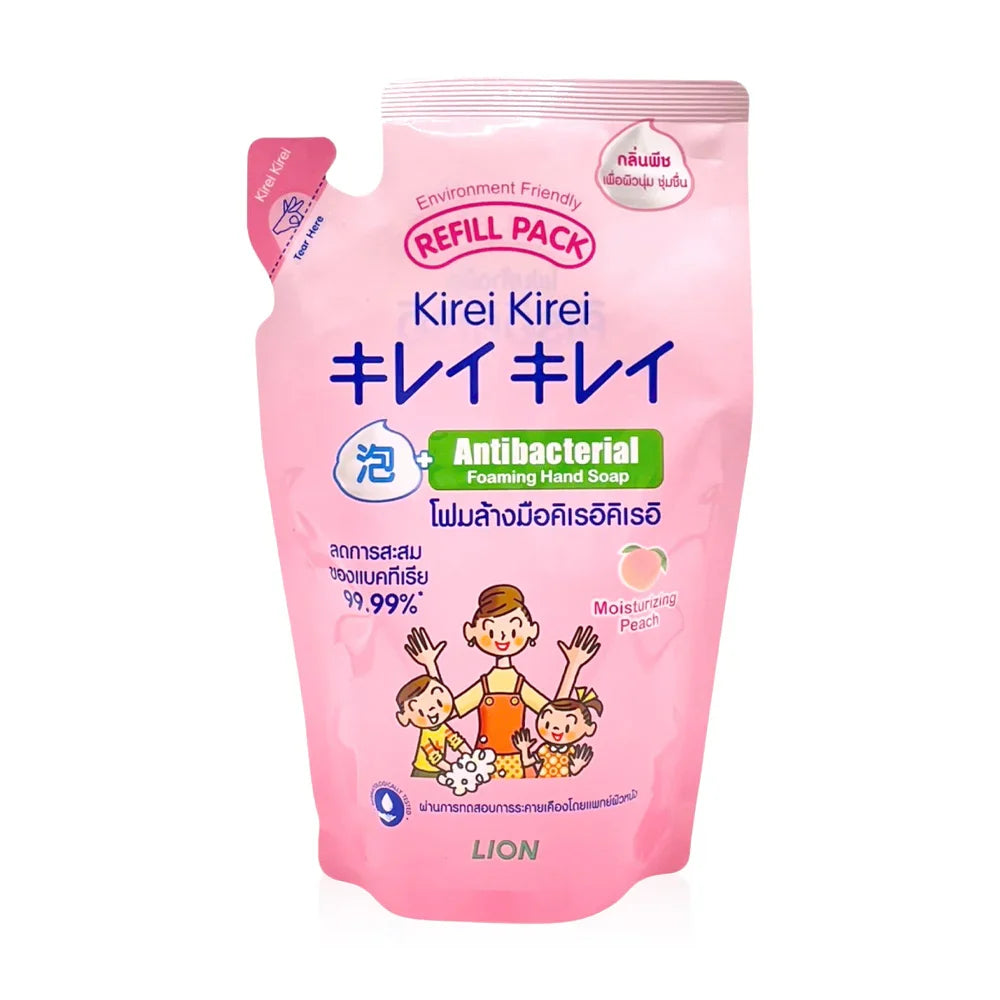 Kirei Kirei Foaming Hand Soap Moisturizing Peach Refill 200ml