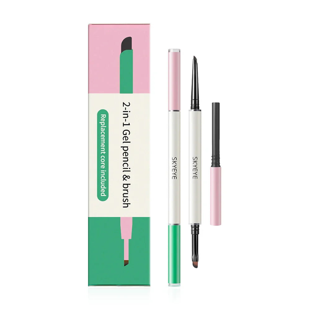 SKYMI 2-in-1 Gel Pencil & Brush 0.05g + Refill 0.05g - Brown