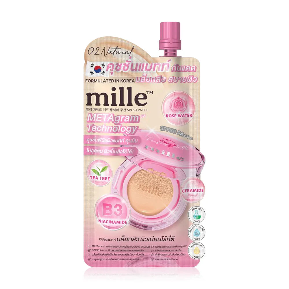 Mille Perfect Matte Cushion SPF50 PA+++ 6g - #02