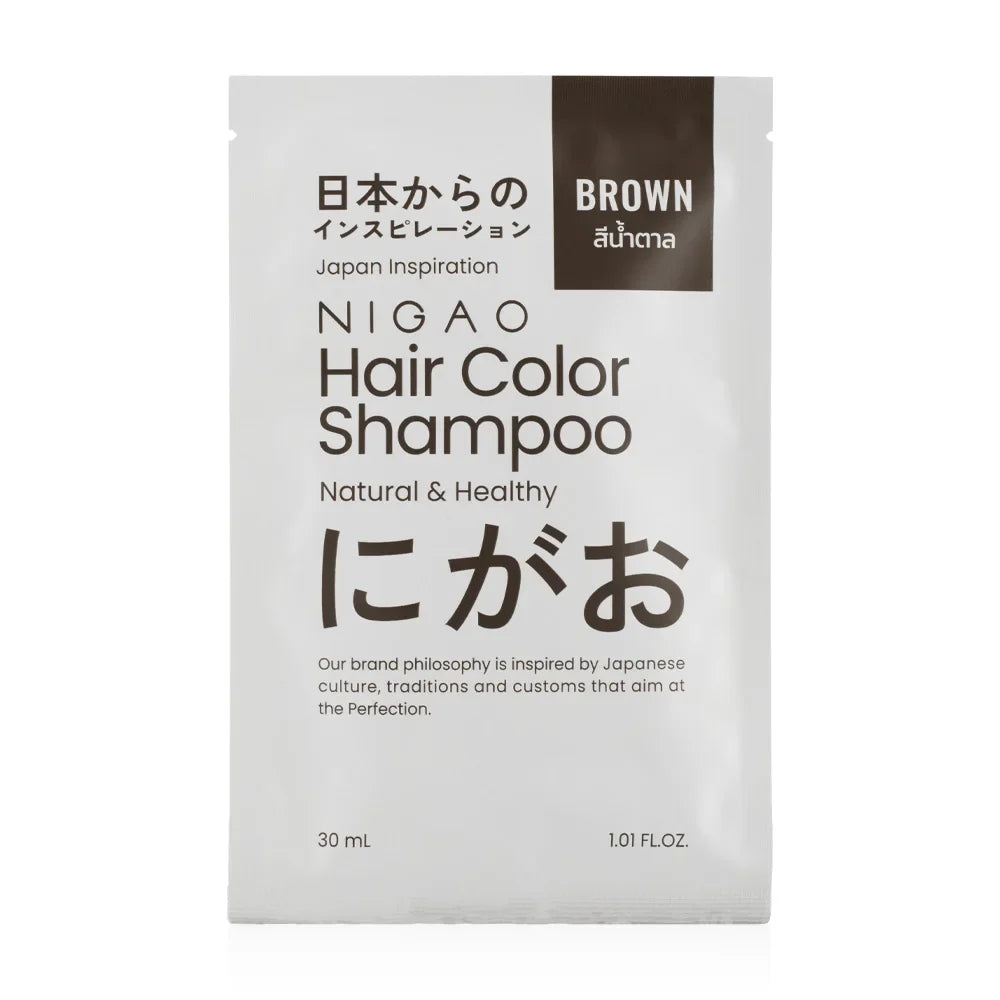 Nigao Hair Color Shampoo 30ml - Brown