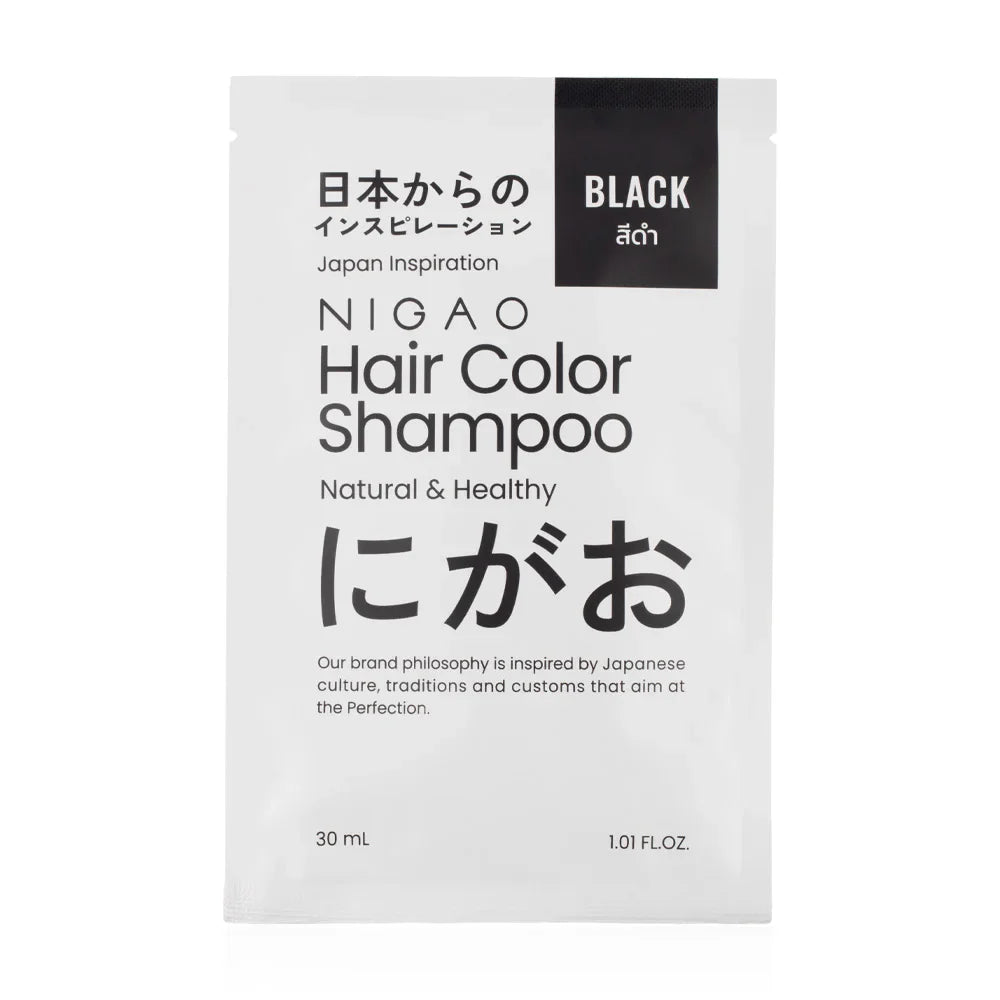 Nigao Hair Color Shampoo 30ml - Black