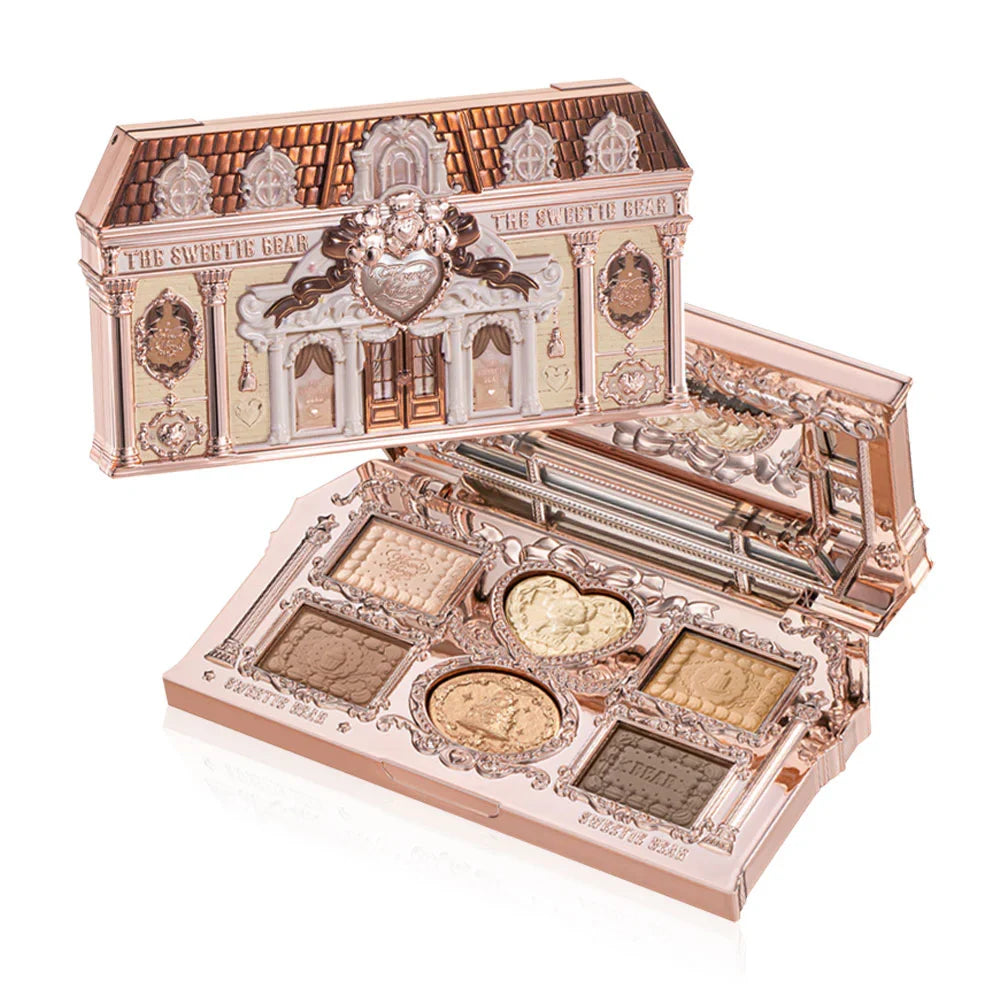 Flower Knows The Sweetie Bear Collection 6-Color Makeup Palette 6.5g - #01 Buttery Croissant