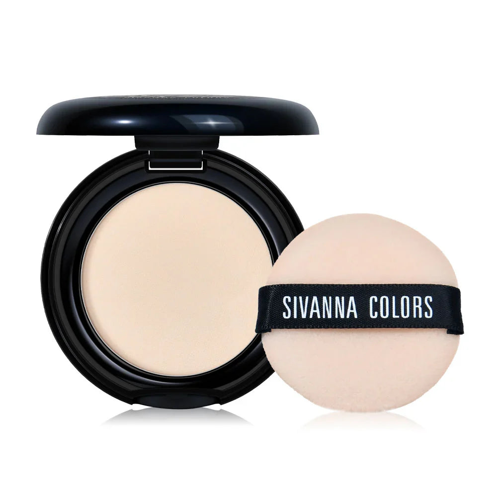 SIVANNA Colors Super Cover Two Way Cake Pressed Powder HF731 4g - #01 Light Beige
