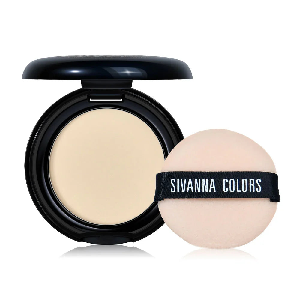 SIVANNA Colors Super Cover Two Way Cake Pressed Powder HF731 4g - #02 Natural Beige