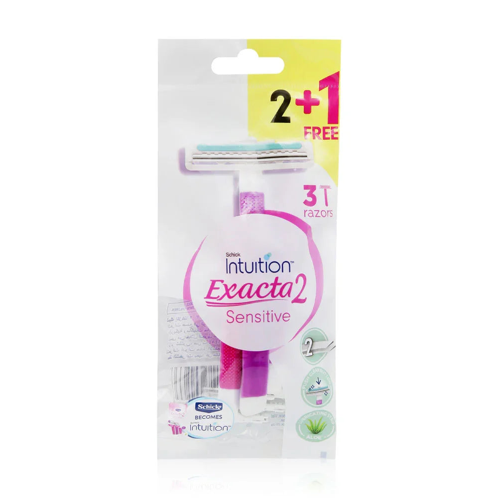 Schick Intuition Exacta 2 System Sensitive Razor 2+1