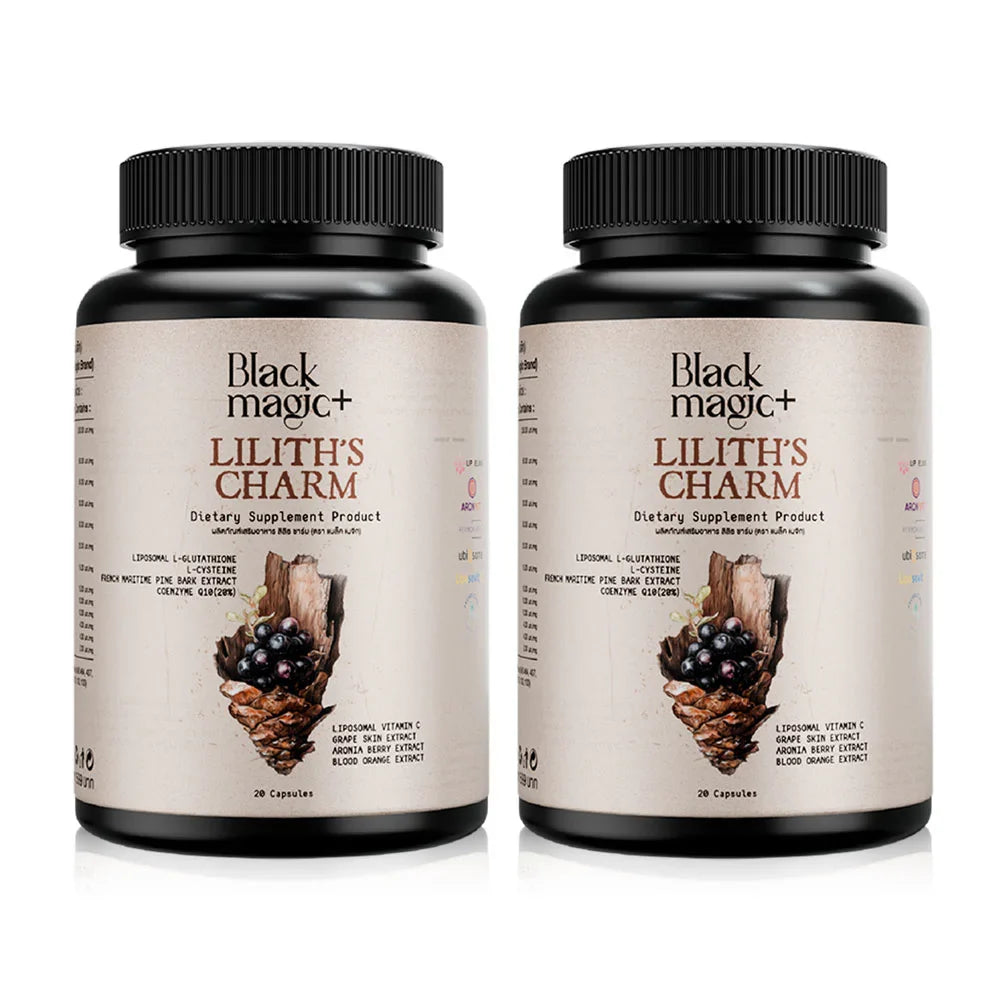Black Magic Plus Lilith's Charm Glutathione Dietary Supplement 20 Capsules x 2pcs