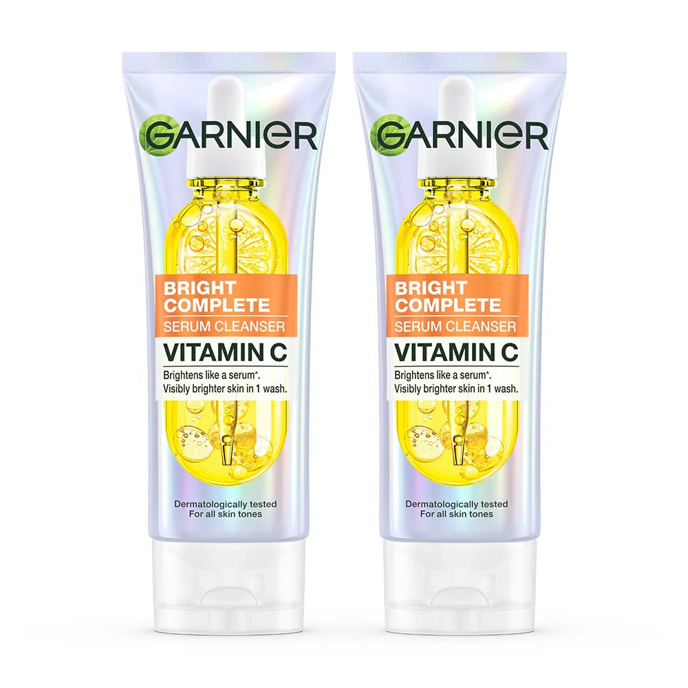 Garnier Bright Complete Serum Cleanser 100ml x 2pcs