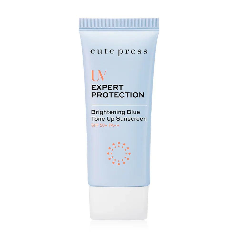 Cute Press UV Expert Protection Brightening Blue Tone Up Sunscreen SPF 50 PA 30g