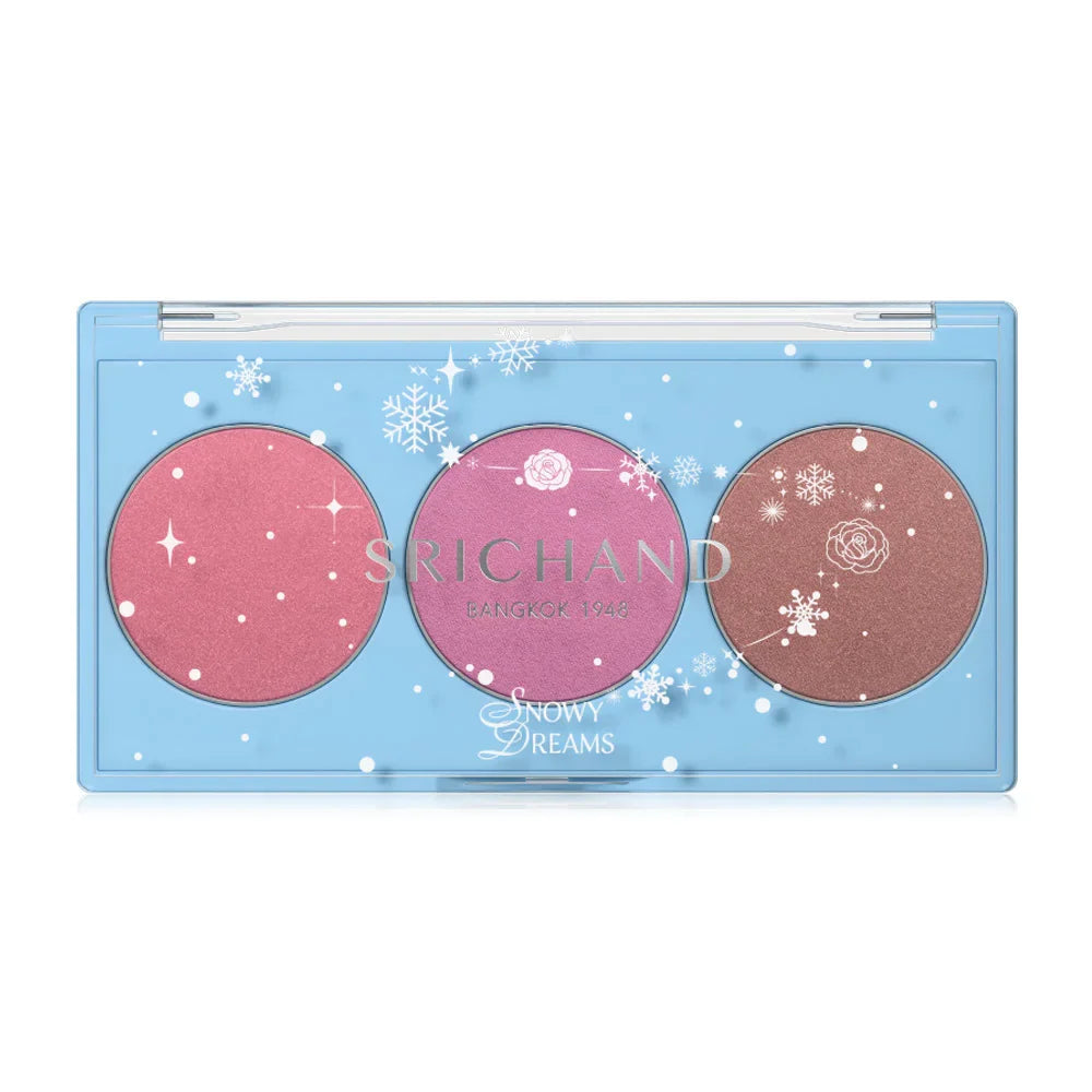 Srichand Snowy Dreams Cheek Palette 9g - #01 Aurora Petals
