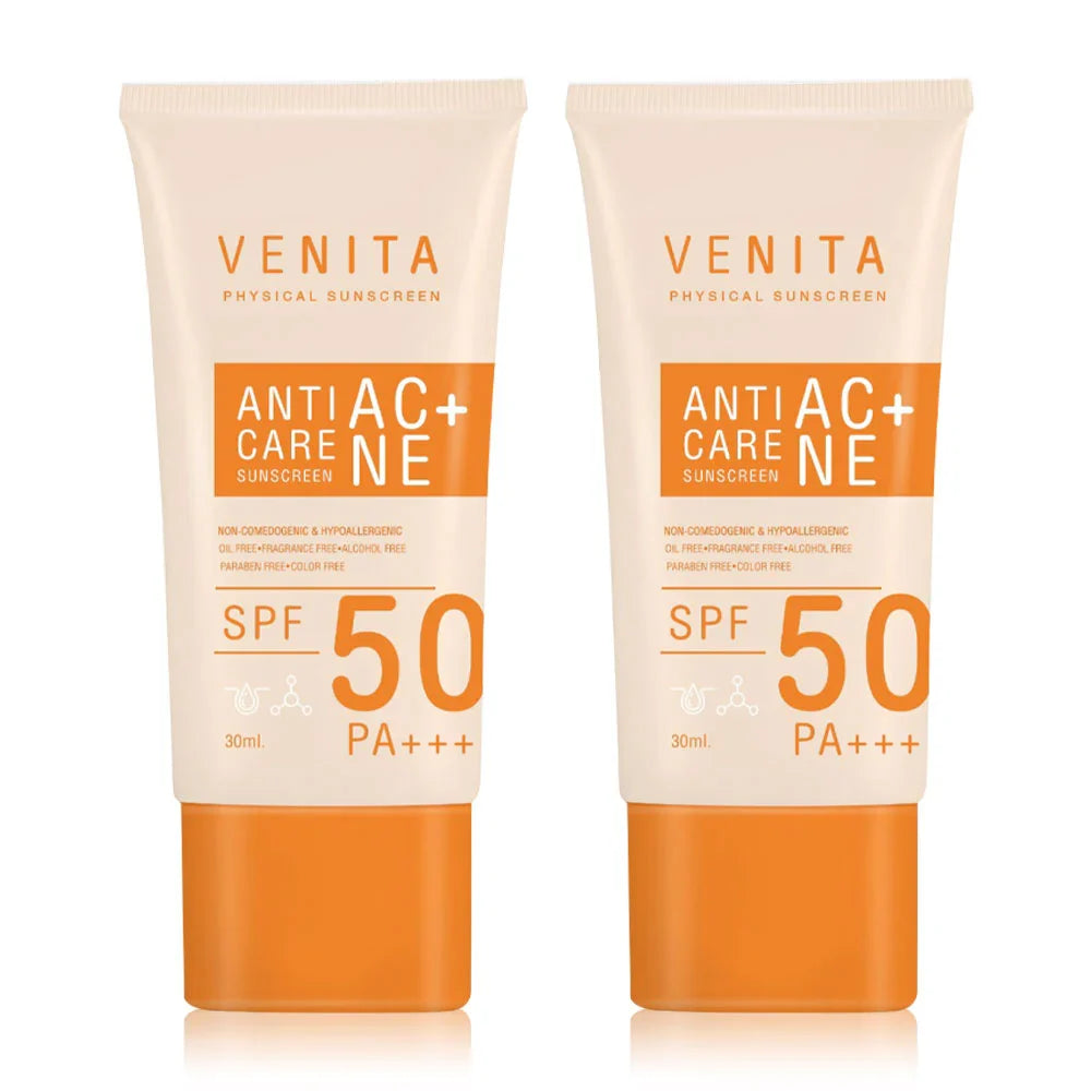 Venita Anti-Acne Care Sunscreen SPF50 PA+++ 30ml x 2pcs