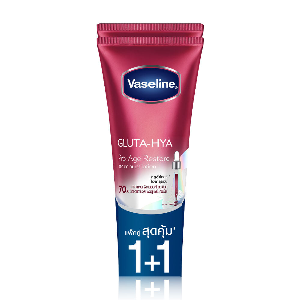 Vaseline Gluta-Hya Pro-Age Restore Serum Burst Lotion [290ml x 2pcs]