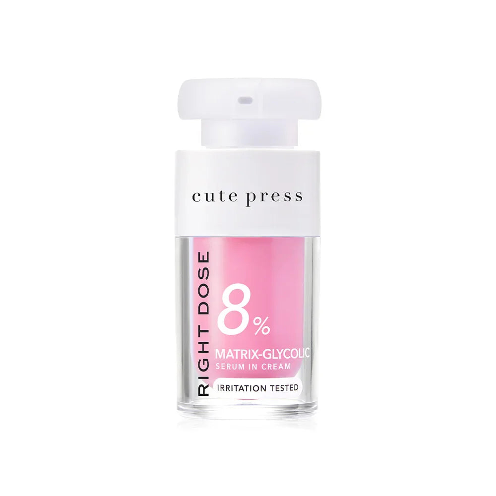 Cute Press Right Dose Matrix-Glycolic Serum In Cream 15ml