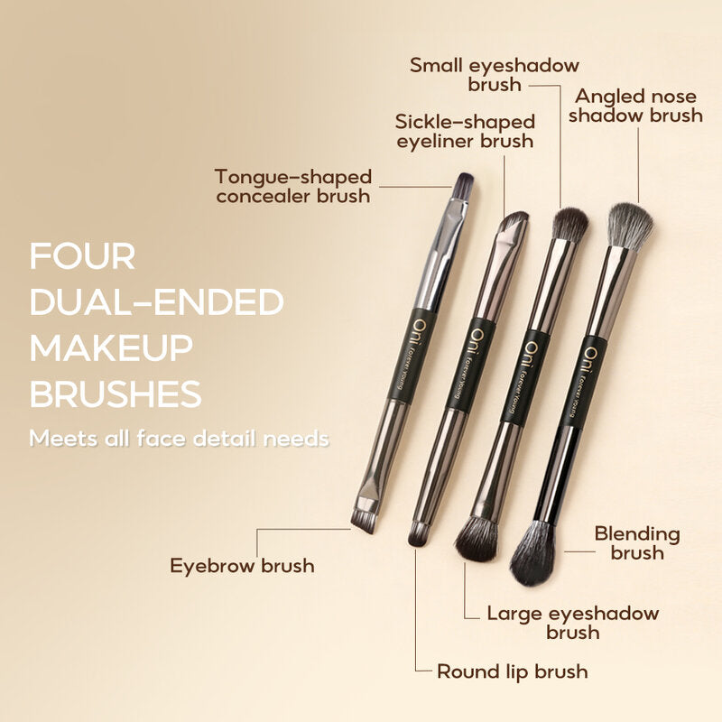 Oni Mirror Dual-Ended Brush Set 4pcs